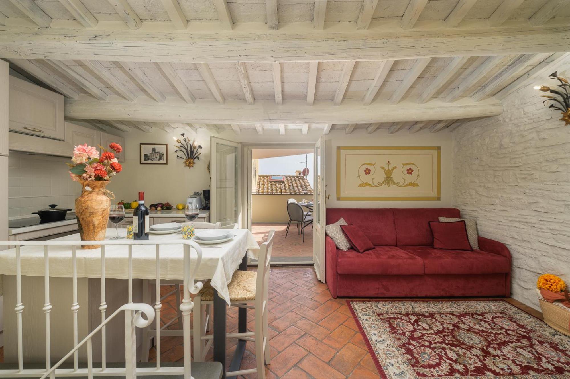 Terrazza Silena, Centro Storico Con Vista Cortona! Lejlighed Eksteriør billede